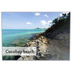 Photomagnet Beautiful Rocks, Sands and Waters of Cocobay Beach - 3, Fridge Magnet