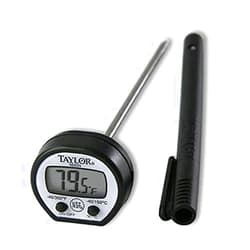 TAYLOR brand TAYLOR 9840 PROFESSIONAL DIGITAL MEAT POCKET LCD THERMOMETER WITH BATTERY, NEW,