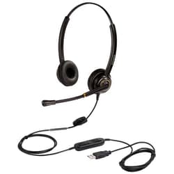 KEMEILE USB Headset with Microphone Noise Cancelling and Volume Controls, Computer PC Headphone with Voice Recognition Mic Works for Dragon Teams Zoom Skype Softphones Conference Calls Online Education etc