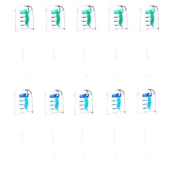 POSWEENR Replacement Toothbrush Heads for Philips Sonicare - 10 Pack Click-on Compatible Electric Brush Heads, White