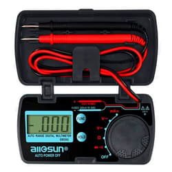 Allsun ALLOSUN Pocket Size Compact Digital Multimeter Auto Range Multi Continuity Tester (EM3082 (auto Range))