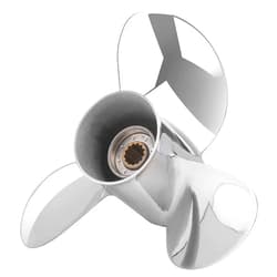 FYMP OEM Upgrade Stainless Steel Boat Propeller for Yamaha Outboard Motos 40-60HP, 13 Spline Tooth,RH