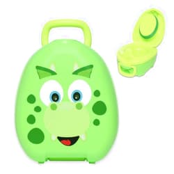 My Carry Potty - Dinosaur Travel Potty, Award-Winning Portable Toddler Toilet Seat for Kids to Take Everywhere