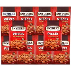 NIAMARA Snyder's Hot Buffalo Wing Pretzels, 2.25 Ounce Bags, 10 Pack Set
