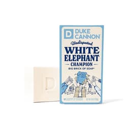 Duke Cannon Supply Co. White Elephant Bar Soap - 10oz Large Soap Brick with Citrus Musk Scent - Holiday Gag Gift, Funny White Elephant Gift Idea