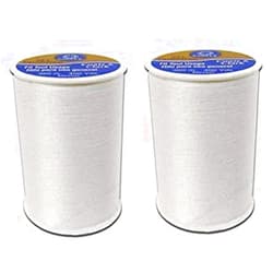 Coats & Clark All Purpose Thread 400 Yards White (One Spool of Yarn) (2 Pack)