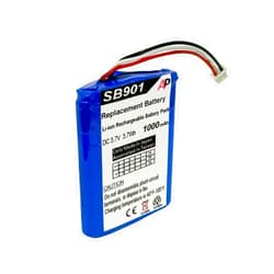 Artisan Power Rechargeable Battery Pack for Shure MXW Series Bodypack Models (MXW1, MXW6, MXW8) | 1000 mAh | Replaces Shure SB901A & 95A31068 | for use of AXT901 Charger Module