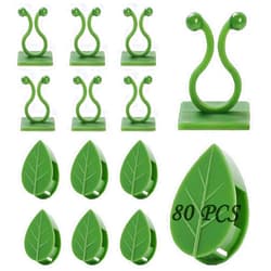 Beyoslf Plant Wall Clips for Climbing Plants, 80Pcs Plant Climbing Wall Fixture Clips Invisible Self-Adhesive Plant Clips Fixer Hook Vines Traction Holder Wall Vines Fixing Clips Outdoor Decor