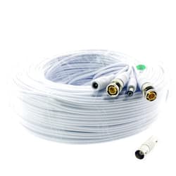 Crystal Vision Technology Crystal Vision Premium 1080P HD BNC CCTV Surveillance Security Camera Combo Cable Premade Siamese W/Coupler for Samsung, Lorex, Swann, Q-See, Defender, Amcrest, Zosi, Kguard, etc, 150'