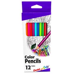 Pentel Arts Colored Pencils, Assorted Colors, Set of 12