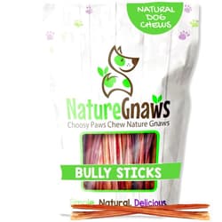 Nature Gnaws Super Skinny Bully Sticks for Small Dogs 5-6