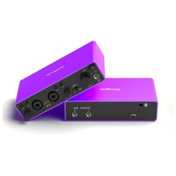 Wrugste (24Bit/192kHz) 2i2 Audio Interface for Recording Podcasting and Streaming Plug&Play Noise-Free XLR Audio Interface Ultra-low Latency+48V Phantom Power for PC
