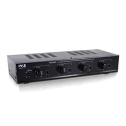 Pyle 4 Channel Speaker Selector Switch - Multi Zone A B Speaker Distribution Controller Box w/Independent Audio Source Volume Control, Supports Home Theater Stereo Amplifier Receiver System - PSLSW4
