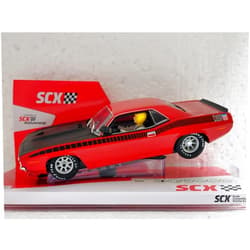 SCX U10444X300 Plymouth Trans Am AAR CUDA 1970 1:32 Slot Car (Rallye Red)
