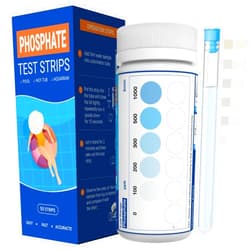 AKSBTEC Phosphate Test Kit - Pool Phosphate Test kit-50 Counts Phosphate Test Strips for Swimming Pool, Spa, Hot Tub,Aquarium,Fish Tank- Phosphate Test kit for Freshwater,Saltwater Testing