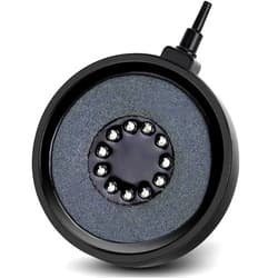 Fishkeeper Aquarium Air Bubble Light, LED Fish Tank Bubbler Stone Disk with 11 Super Bright Lamp Beads, 16 Colors and 4 Modes Adjustable for Fish Tank Decoration Oxygenation