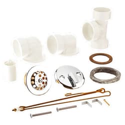 Plumb Pak 641PVC SCH40 CHR TRIPLEVER KIT, Chrome