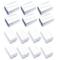 Luckkyme Aluminum Crimping Loop Sleeve Cable Crimp for 3/8