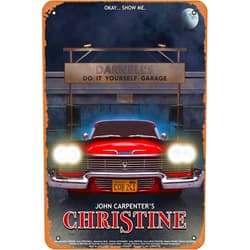 AirBnk Christine Movie Series Vintage Retro Tin Sign,Movie Poster Art Classic Movie Posters Man Cave Wall Art Decor Gift Women Men 8x12 inch Metal Tin Sign.