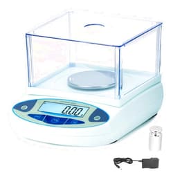QWORK Lab Analytical Balance500g x 0.001g, High Precision Lab Scale with 200g Code, Digital Laboratory Analytical Balance, Milligram Scale
