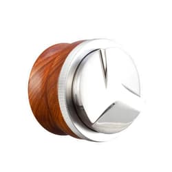 GURUDAR 51mm Coffee Distributor, Espresso Distribution Tool, Adjustable Depth Espresso Tamper Leveler with Walnut Wood Handle Fits for 51mm Delonghi Barista Portafilter