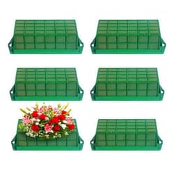 Ruizhihu 6PCS Floral Foam Cage, Floral Foam, Foam for Flower Arrangements, Wet Foam for Fresh Flowers, Floral Arrangement Supplies, Floral Cage for Table Wedding Decor, 11.7 X 4.6 X 3.1 Inches