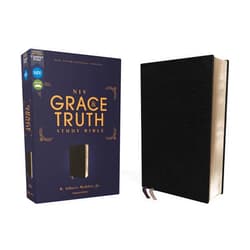 By Zondervan (Author), R. Albert Mohler Jr. (Editor) NIV, The Grace and Truth Study Bible (Trustworthy and Practical Insights), European Bonded Leather, Black, Red Letter, Comfort Print