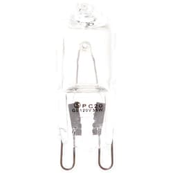 Satco S4621 35 Watt 400 Lumens T4 Halogen G9 Double Loop Base 120 Volt Clear Light Bulb, Dimmable
