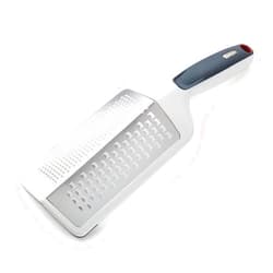 Zyliss Smooth Glide Dual Grater - Dual Two-Sided Cheese Grater for Medium and Coarse Grating - Kitchen Grater for Chocolate, Ginger, Nutmeg and Hard Cheeses - Dishwasher Safe - White
