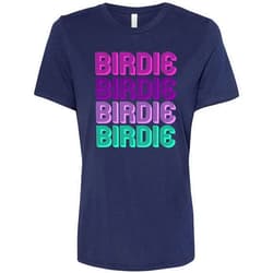 SwingJuice Golf T-Shirt Birdie Crew Neck Short Sleeve Funny Golf Shirt for Women
