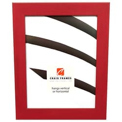 Craig Frames 26024 11 by 17-Inch Picture Frame, Smooth Wrap Finish, 1.26-Inch Wide, Red