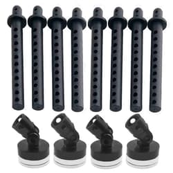 Share Goo 4PCS RC Magnetic Body Post,Alloy Magnetic Stealth Invisible Body Shell Mount Column & 8PCS 68mm Plastic Body Post RC Car Shell Holder Mounts