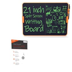 BoxWave Screen Protector Compatible with Tugau LCD Dual Screen Writing Tablet (21 in) - ClearTouch Anti-Glare (2-Pack), Anti-Fingerprint Matte Film Skin