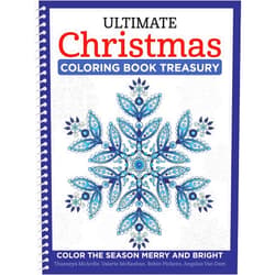 McArdle,Thaneeya,Pickens,Robin,Van Dam,Angelea,McKeehan,Valerie Ultimate Christmas Coloring Book Treasury: Color the Season Merry and Bright (Design Originals) 208 Pages of One-Side-Only Holiday Designs and Festive Quotes in a Spiral Lay-Flat Binding