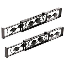 U.S. Patrol Keep Closed for Maximum Lock Ideal Stopper. Sliding Glass Window Security Bar. Adjustable Size. Set of 2, Black