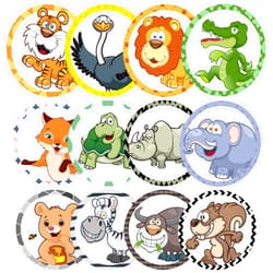 Eersida 120 Pcs Toilet Targets for Potty Training Boy Pee Tinkle Target Travel Potties Flushable Car Animal Potty Training Sticker You Pee on Toilet Aiming Target for Toddler Boy(Animal Style)