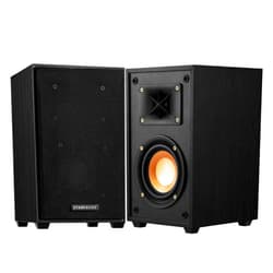Starfavor Passive Bookshelf Speakers,2 Way Home Stereo Speakers,Passive Speakers Pair for Desktop Stereo or Home Theater Surround Sound,Boost Bass,4-inch woofer and 1.5