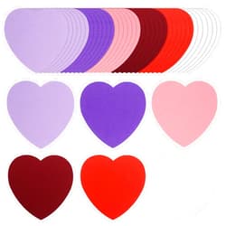 MixTeach 360 Pcs Valentine’s Day Heart Cutouts Assorted Color Paper Heart Shape Cut-Outs Heart Card Paper Die Cuts for Classroom Bulletin Board Decor Kids’ Love and Peace School Craft Projects