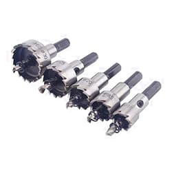 ChgImposs 5Pcs 16-30mm 5/8-Inch to 1-3/16 Inch HSS Hole Saw Cutter, Drill Bits Set Heavy Duty Tool Kit for Stainless Steel, Aluminum Alloy, Plastic and Wood