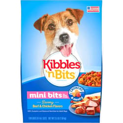 Kibbles 'N Bits Dog Food Small Breed Mini Bits Savory Beef And Chicken Flavor