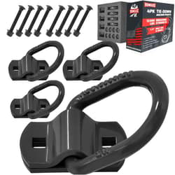 Vehiclex Trailer Tie Down Bolt-On D Rings - Forged Anchor Points (4 Pack), 12,000 lbs Break Strength, 1/2