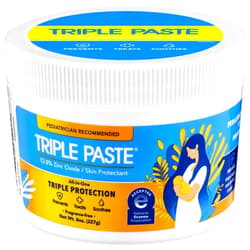 Triple Paste Diaper Rash Cream for Baby - 8 Oz Tub – Zinc Oxide Ointment Treats, Soothes & Prevents Diaper Rash, Pediatrician-Recommended Hypoallergenic Formula, Baby Essentials for Daily & Overnight