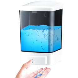 IEALODS Manual Soap Dispenser 33.8oz / 1000ml Wall Mounted Soap Dispenser Hand Commercial Soap Dispenser for Bathroom Kitchen Hotel Restaurant, Shampoo Dispenser for Liquid Gel(Black)