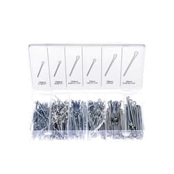 NEIKO 50454A Cotter Pin Assortment | 555 Piece | Zinc Plated Premium Quality | Steel Split Pin Fastener Clips | Straight Hairpins | Holds Pins or Castle Nuts in Place