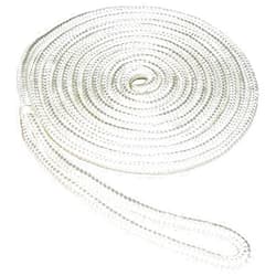 SeaSense Double Braided Nylon Dock Line, White, 3/8