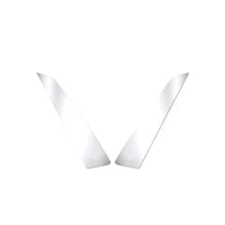 Longroadaccess Kozak Chrome Finish Stainless Steel Fender Trim for Volvo VNL Truck Accessories 2004-17 Model Right (Passenger Side) and Left (Driver Side) Pair Set Plus Logo and Kozak Vest