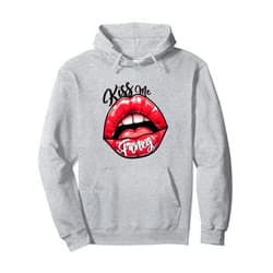 Sassy Lips Fashion House Boutique Design Wear Kiss Me Fancy Lip Graphic Fashion Glamour Lips Collection Pullover Hoodie