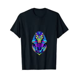 Gods, Goddess, Kings, queens, Tees accessories Retro 80's 90s Greek Mythology Egyptian Cobra snake God T-Shirt