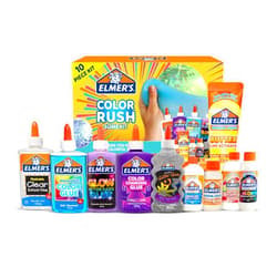Elmer's Color Rush Slime Kit, Includes Liquid Glue, Activator, Makes Color Changing, Glow in The Dark, Butter Slime and More, 10 Piece Kit - Perfect for Birthday Parties, Gift Idea, Kids Activity
