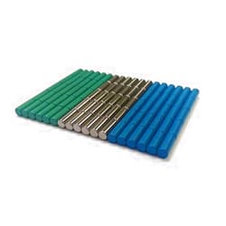 MapMagnets Assorted Cylinder Push-Pin Magnets,Colorful,Whiteboard,Office & Home,Map Pins,Assorted Colors of Blue,Green & Silver,Magnetic,Kids, School,Classroom,Tiny,Fridge,Board & Markers - MapMagnets